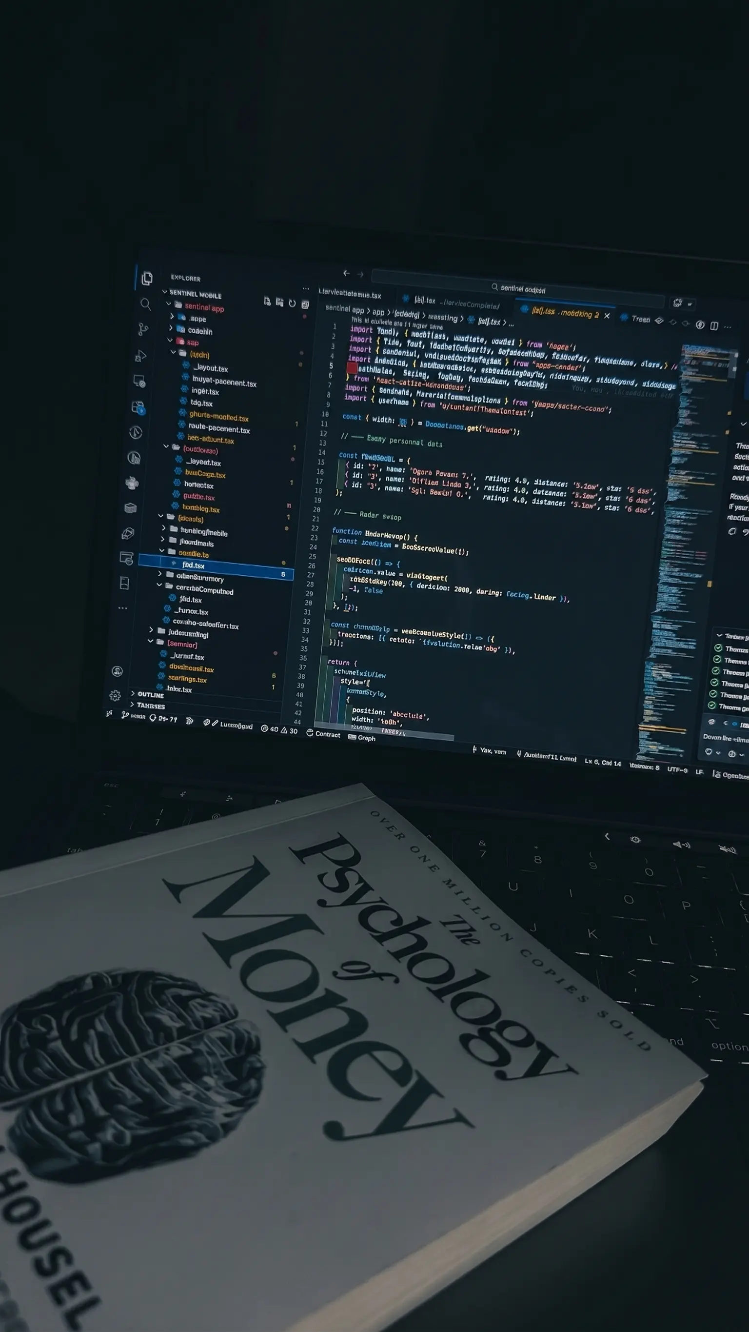 Code editor used for development work